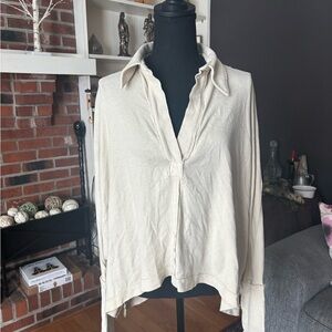 We The Free Cream Women's Blouse